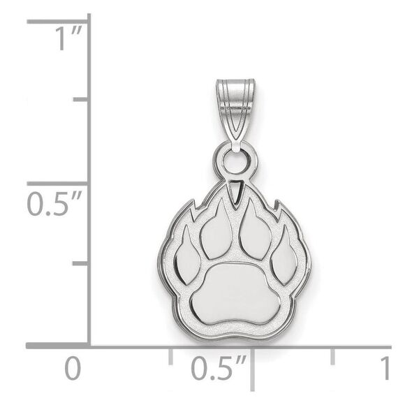 10k White Gold Northern Illinois U. Small Pendant